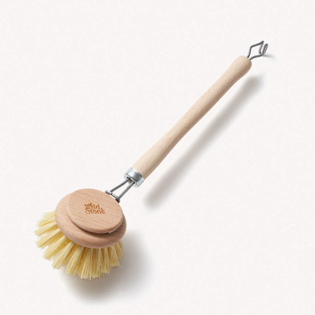 WOODEN DISH BRUSH WITH REPLACEABLE HEAD